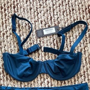 CUUP Swim 32C/30D/03, Horizon Blue Underwire Bikini TOP ONLY
